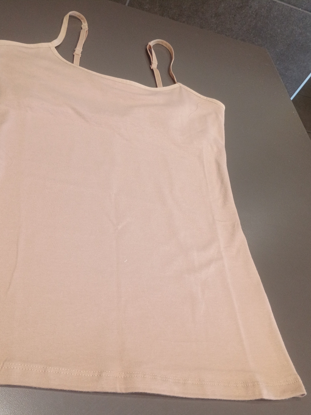 SO Nude Beige Adjustable-Strap Camisole
